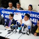 Los representantes de los trabajadores de CNEL se pronunciaron este 20 de febrero.