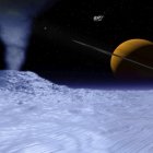 La luna de Saturno Encélado es una buena candidata para buscar vida, con un océano bajo la superficie que expulsa surtidores al exterior.