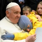 Roman Olevski durante el primer encuentro con el Papa Francisco, en diciembre de 2023.