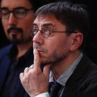 El politólogo y cofundador del partido político español Unidas Podemos, Juan Carlos Monedero,