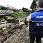 Así quedó la obra en Voluntad de Dios. Las familias corren el riesgo de quedarse incomunicadas.