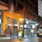 Varios trabajadores del Municipio llevaron a cabo labores de limpieza.