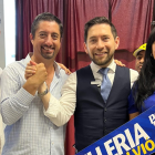 El 18 de diciembre del 2024, Javier Orti, presidente de Avanza, recibiendo a Luis Felipe Tillería (en el centro), en una foto compartida en sus redes sociales.