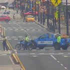 Producto de la alerta la calle Eloy Alfaro se mantuvo cerrada