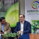 Comercio. Santiago Pinto, exportador, y Jorge Altuna, productor de aguacate, que vendieron a Argentina.
