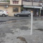 En el lugar del asesinato, colocaron una vela en su memoria.