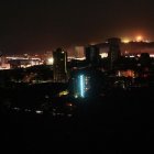 Fotografía de archivo de un apagón en Chile.