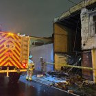La pared de un inmueble en el barrio del Seguro colapsó la noche de este martes 25 de febrero.