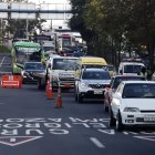 Agentes de tránsito realizaron un operativo de control en la avenida Simón Bolívar el 25 de febrero.