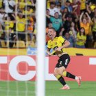 Octavio Riveros y el gol del empate de Barcelona SC.