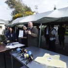 El ministro de Defensa, Giancarlo Loffredo, habló de las características y expuso los chalecos antibalas para las Fuerzas Armadas.