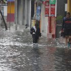 Las lluvias han colapsado algunas calles de la ciudad