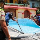 Anteriormente, se han realizado operativos en diversos sectores de Guayaquil por la instalación de piscinas en las calles.