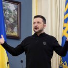 KYIV (Ukraine), 26/02/2025.- El presidente ucraniano Volodymyr Zelensky asiste a una conferencia de prensa en Kiev, Ucrania, el 26 de febrero de 2025.