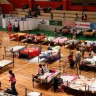 En Piñas se instaló un centro de acogida para los afectados por el aluvión.