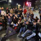 JERUSALEM (---), 02/03/2025.- Families of Israeli hostages held by Hamas in Gaza, together with their supporters, block a road during a protest calling on the government to proceed with the second phase of the hostage release deal, near the Prime Minister"s Residence in Jerusalem, 02 March 2025. According to the IDF spokesperson, 59 Israelis remain in Hamas captivity. (Protestas, Jerusalén) EFE/EPA/ABIR SULTAN