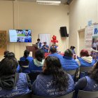 Cuenca. Las clases para certificarse como recicladores.