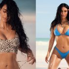 Kim Kardashian deslumbra con sus trajes de baño