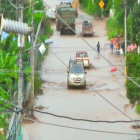 El ECU-911 reportó acumulación de agua en Cuatro Esquinas, en el cantón Portoviejo, este miércoles 5 de marzo del 2025.