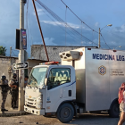 El carro de Medicina Legal hizo su arribo al sitio del suceso.