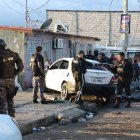 Escena del crimen en Socio Vivienda 2, donde un ataque armado dejó 19 muertos y varios heridos.