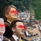 Gobernantes que han buscado concesionar el Campo Sacha, la "joya de la corona" del sectpr petrolero del Ecuador: Rafael Correa, Lenín Moreno, Guillermo Lasso y Daniel Noboa.