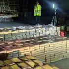 Hecho. La Policía española incautó 873 kilos de cocaína de gran pureza.