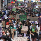 Marcha por la mujer. Quito 2024.