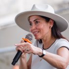 La candidata del correísmo, Luisa González.