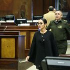 Viviana Veloz, de la Revolución Ciudadana, preside la Asamblea Nacional.