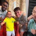 Jorgito junto a los ecuatorianos de Alianza Lima Eryck Castillo y Fernando Gaibor.