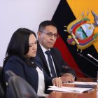 El subcontralor general del Estado, Carlos Sánchez, acudió a la mesa de Justicia.