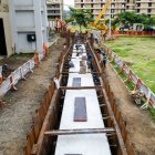 Los trabajos se realizan en Jardines de Esperanza