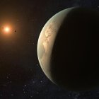 Recreación artística de GJ 3998 d, una supertierra en la zona habitable de su estrella. Fotografía facilitada por el