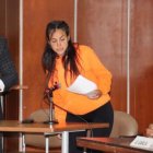 Mayra Salazar durante el proceso judicial del caso Metástasis