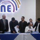 Diana Atamaint, presidenta del CNE, anunció las posibles sanciones este 14 de marzo de 2025.