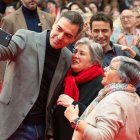 Figura. Pedro Sánchez durante una intervención pública.