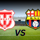 Barcelona SC visita a Técnico Universitario en la LigaPro 2025.