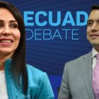 Luisa González y Daniel Noboa ya debatieron entre sí en la segunda vuelta electoral del 2023.
