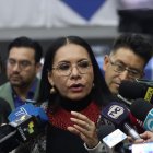 La presidenta del CNE Diana Atamaint habló de la impugnación este 17 de marzo de 2025.