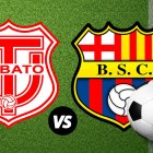 Barcelona SC visita a Técnico Universitario en la LigaPro 2025.