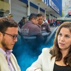 Yadira Saltos, identificada como Minerva, alertó del allanamiento en el CPCCS.