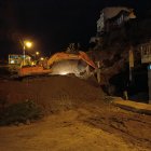 Las bases de las viviendas afectadas presentan inestabilidad.