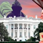 Fotomontaje sobre Daniel Noboa y grupos terroristas.