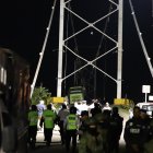 Caída de un puente colgante en Daule.