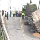 Así luce el puente colapsado Gonzalo Icaza Cornejo