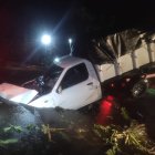 No hubo personas heridas por la caída del vehículo en el socavón,