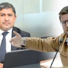 El presidente ejecutivo de Asobanca, Marco Rodríguez, y el exconsejero Augusto Verduga.