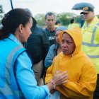 La prefecta del Guayas se desplazó al sitio de la emergencia.