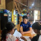 ONG. La Fundación A Mano Manaba trabaja a favor de la educación en sectores vulnerables de Manabí.